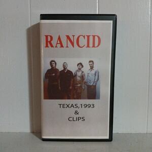 Rancid VHS Live Texas 1993 Punk Rock Concert Video